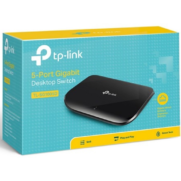 TP-link TL-SG1005D, 5-Port Gigabit, Switch, Black