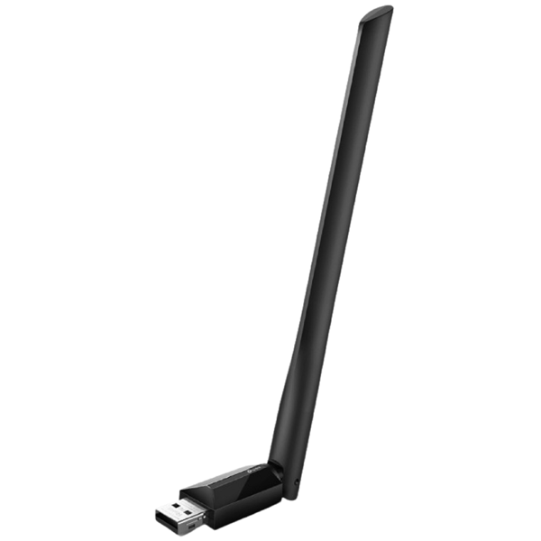 Wi-Fi ადაპტერი TP-Link Archer T2U Plus (US) AC600, 2.4GHz, External Network Adapter, Black