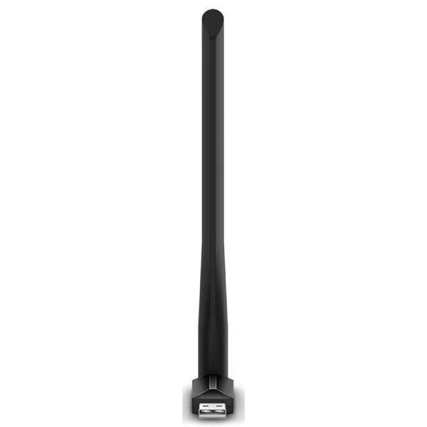 Wi-Fi ადაპტერი TP-Link Archer T2U Plus (US) AC600, 2.4GHz, External Network Adapter, Black