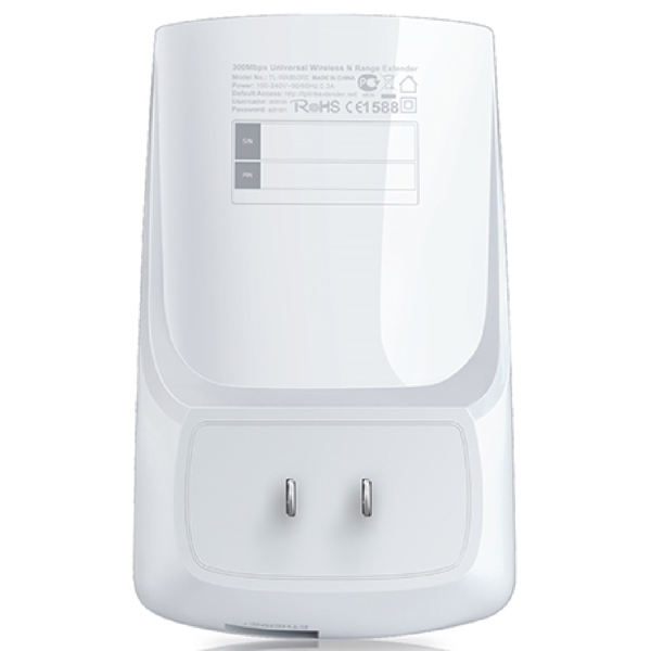 Wi-Fi სიგნალის გამაძლიერებელი Tp-Link TL-WA850RE, Wi-Fi Range Extender, White