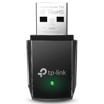 Wi-Fi ადაპტერი TP-Link Archer T3U, 2.4GHz, External Network Adapter, Black