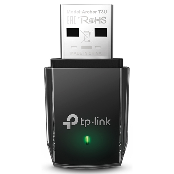 TP-Link Archer T3U, 2.4GHz, External Network Adapter, Black