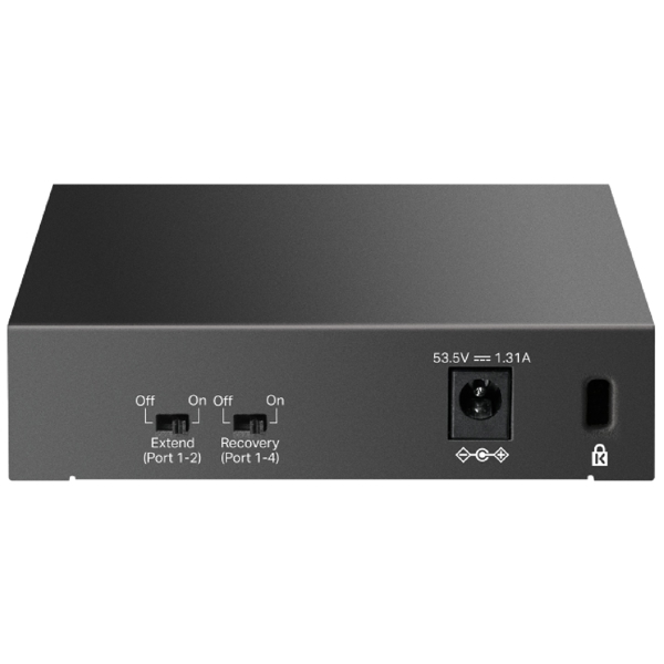 სვიჩი TP-Link LS105GP, 5-Port Gigabit, PoE+ Switch, Black