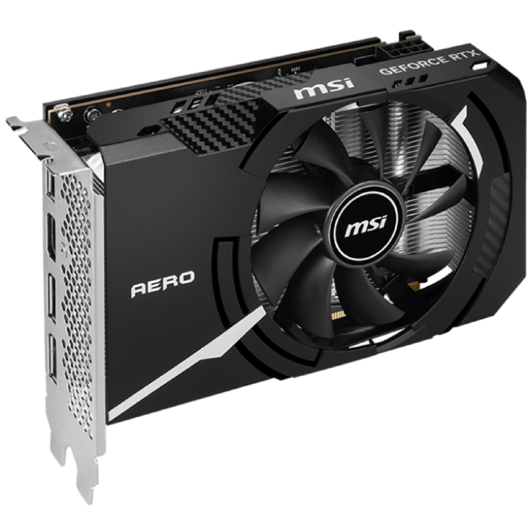 ვიდეო დაფა MSI RTX 4060 AERO ITX 8G OC, Gaming RTX4060, 8GB, 128bit, HDMI, DP, Black