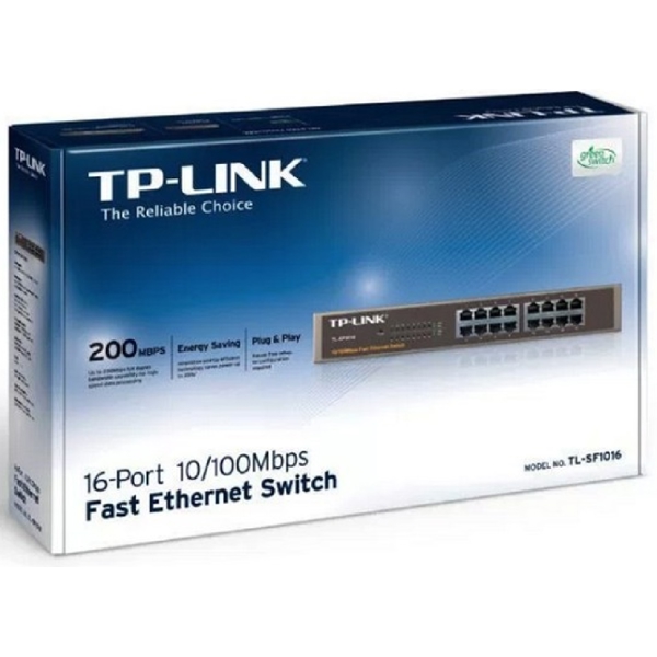 სვიჩი TP-Link TL-SF1016, 16-Port, Switch, Black