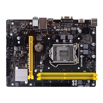 დედა დაფა BIOSTAR MAINBOARD H110MHC, VER:7.0 INTEL , DDR4 USB 3.1 GEN1 + SATA 6GBS