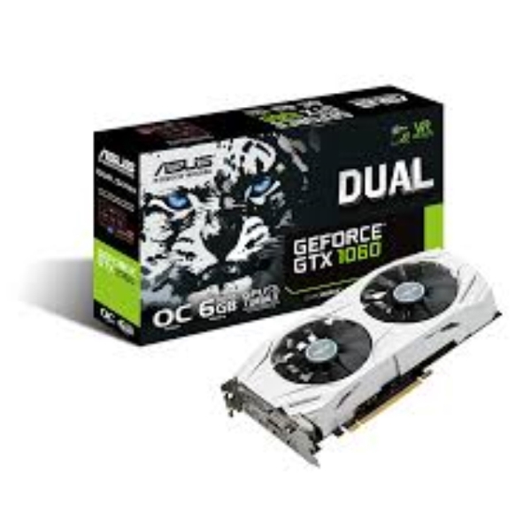 ვიდეო დაფა PCI EXPRESS 6GB  ASUS  DUAL-GTX 1060-06G DVI,HDMI2 2.6G.D5