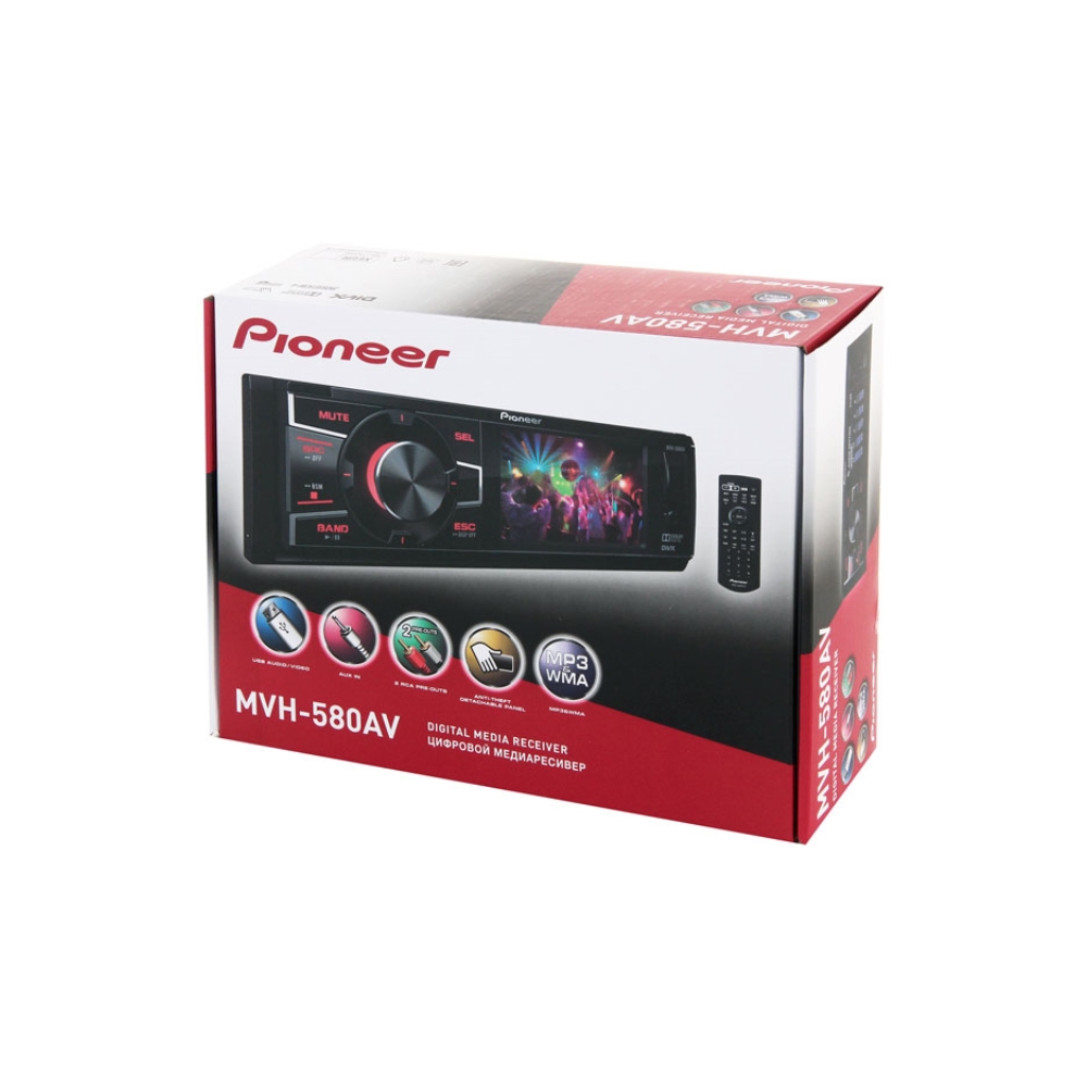 მანქანის მაგნიტოფონი Car/CD/MP3 PIONEER MVH-580AV