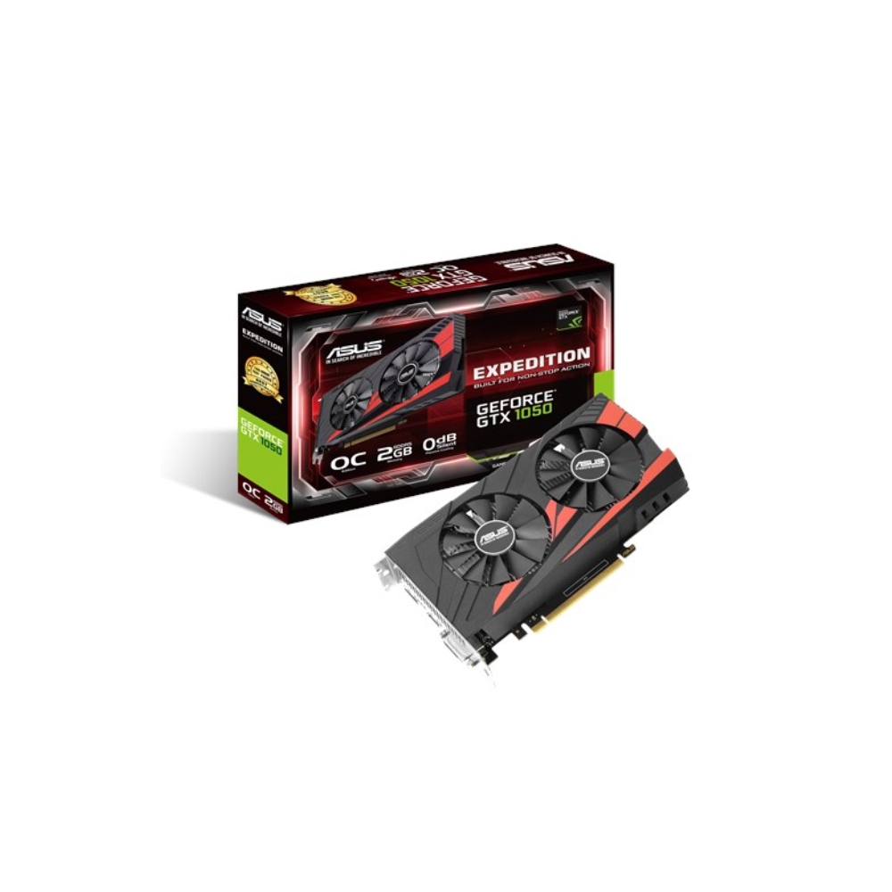 ვიდეო დაფა  PCI EXPRESS 2GB ASUS  EX-GTX1050, ,2GB, DVI, HDMI, DISPLAY PORT MINI, GDDR5 ,