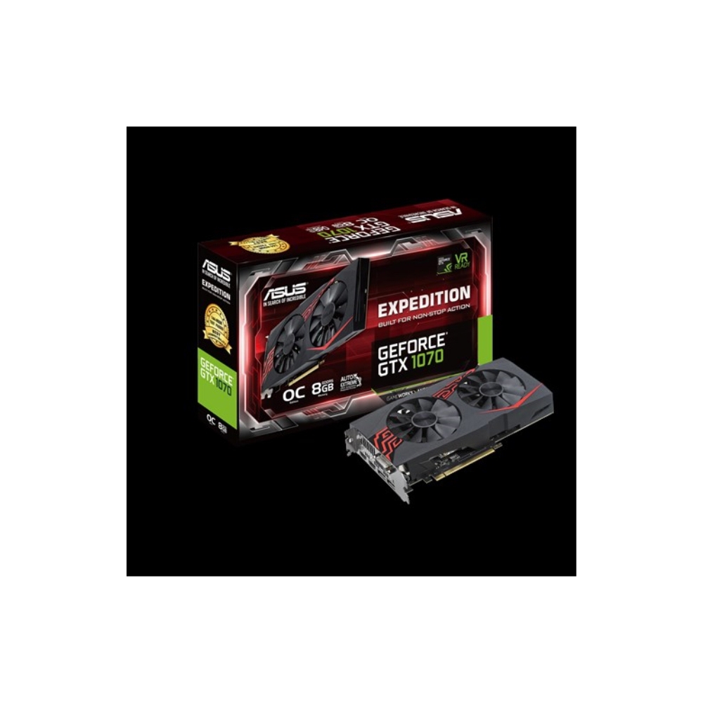 ვიდეო დაფა  PCI EXPRESS 8GB ASUS  EX-GTX1070--O8G,DVI,HDMI*2,DP*2,8G,D5