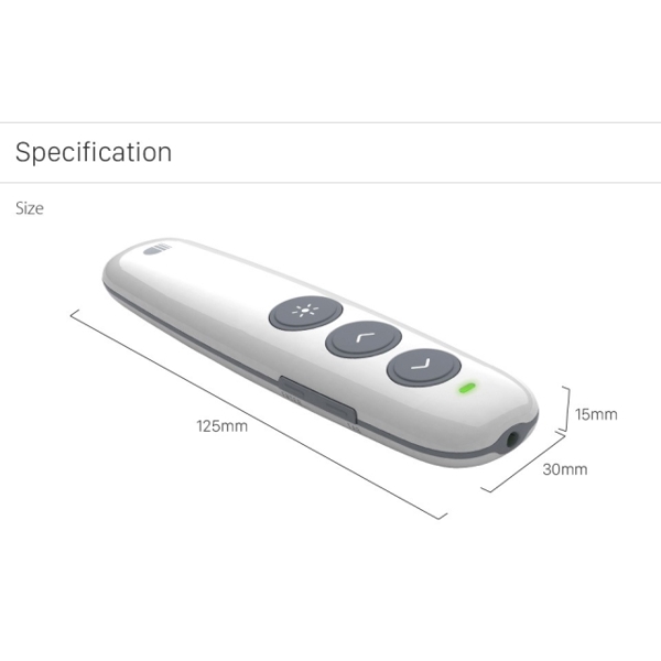 პრეზენტერი DOOSL Wireless Presenter 2.4GHz Rechargeable Remote Control PPT Presentation RF Laser Pointer Pen for Projector Computer DSIT007W