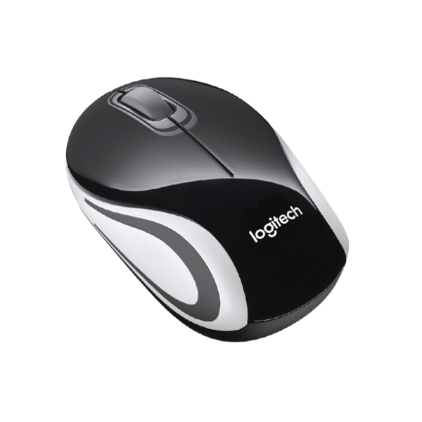 მაუსი LOGITECHWIRELESS MINI MOUSE M187 BLACK          910-002731