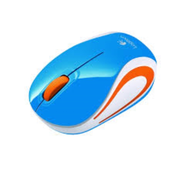 მაუსი LOGITECHWIRELESS MINI MOUSE M187  BLUE         910-002 733