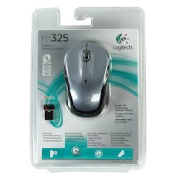 მაუსი LOGITECHWIRELESS MOUSE M325 LIGHT SILVER