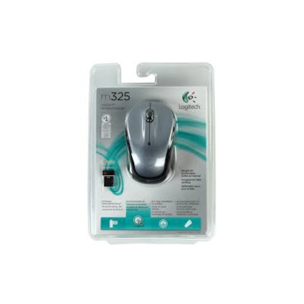 მაუსი LOGITECHWIRELESS MOUSE M325 LIGHT SILVER