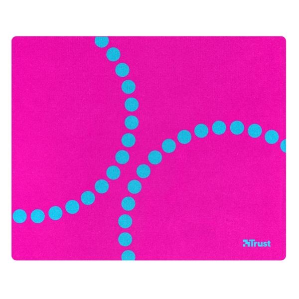 მაუს პადი TRUST PRIMO MOUSEPAD - Rubber anti-slip bottom Size 220 x 180 m - PINK/BLUE