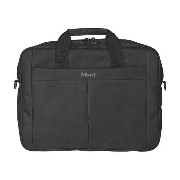 ნოუთბუქის ჩანთა & მაუსი  TRUST PRIMO 16" BAG WITH WIRELESS MOUSE - Black