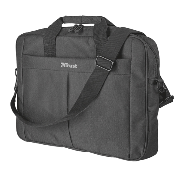 ნოუთბუქის ჩანთა & მაუსი  TRUST PRIMO 16" BAG WITH WIRELESS MOUSE - Black