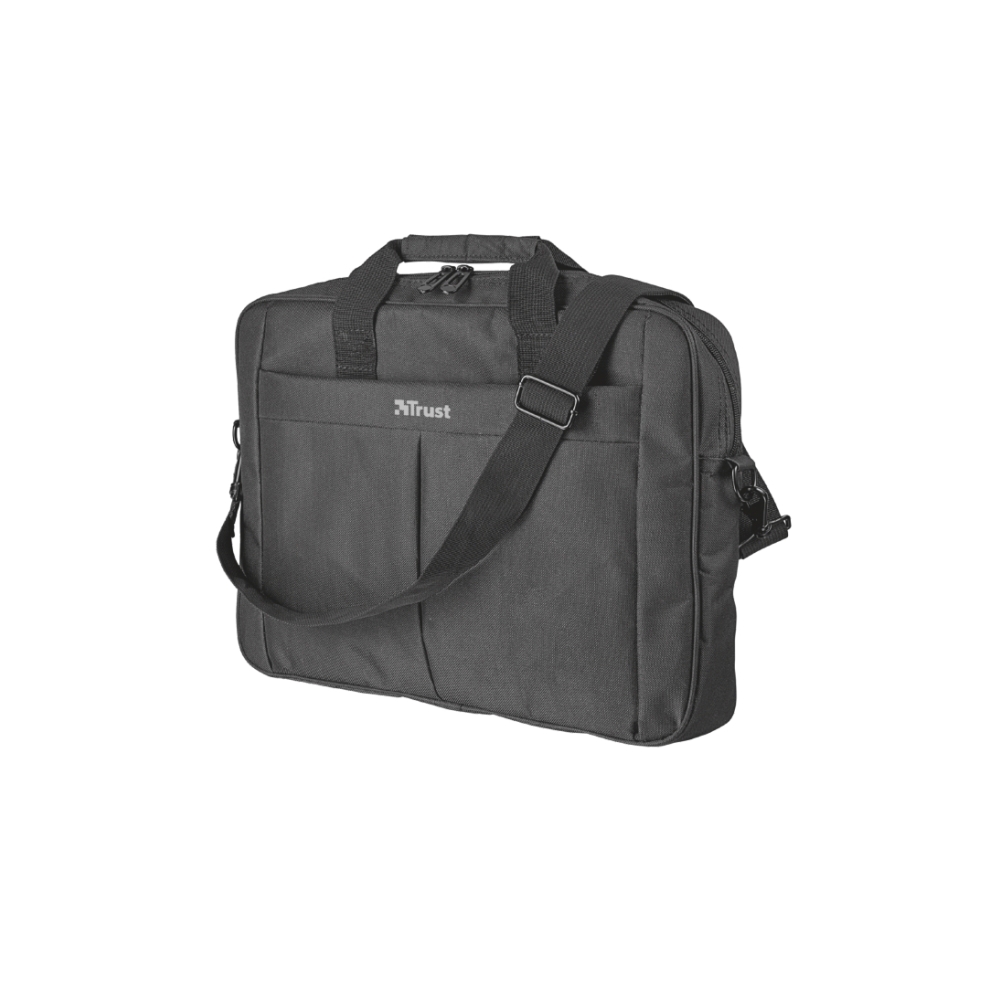 ნოუთბუქის ჩანთა & მაუსი  TRUST PRIMO 16" BAG WITH WIRELESS MOUSE - Black