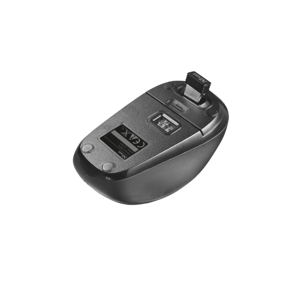 ნოუთბუქის ჩანთა & მაუსი  TRUST PRIMO 16" BAG WITH WIRELESS MOUSE - Black