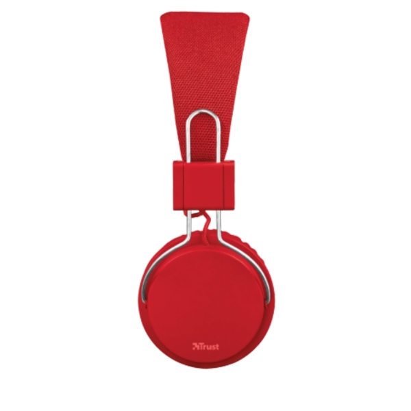 ყუესასმენი  TRUST ZIVA FOLDABLE HEADPHONE - RED