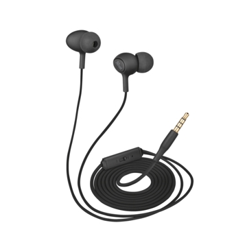 ყურსასმენი  TRUST ZIVA IN-EAR HEADPHONES WITH MICROPHONE - BLACK