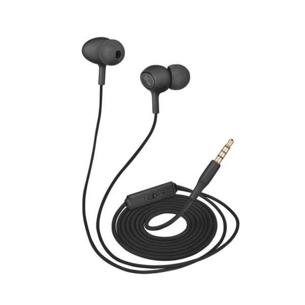 ყურსასმენი  TRUST ZIVA IN-EAR HEADPHONES WITH MICROPHONE - BLACK