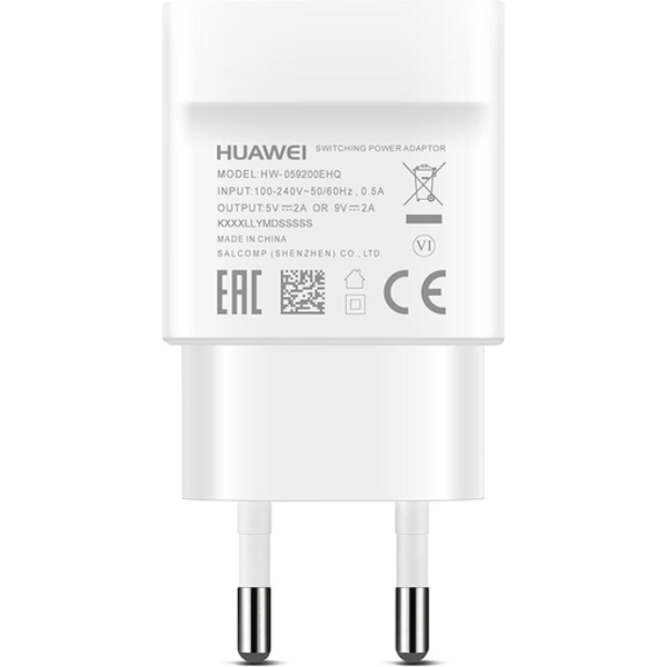 მობილურის დამტენი HUAWEI  QUICK USB CHARGER + DATA CABLE  WHITE