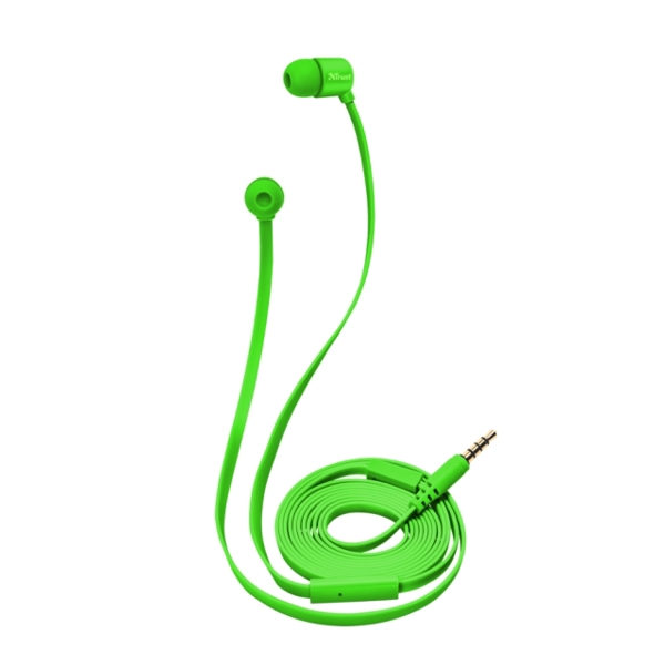 ყურსასმენი TRUST DUGA IN-EAR HEADPHONES - NEON GREEN