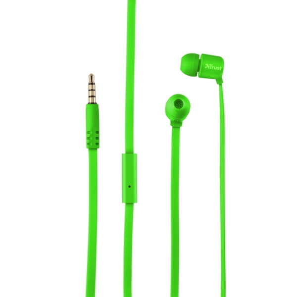 ყურსასმენი TRUST DUGA IN-EAR HEADPHONES - NEON GREEN