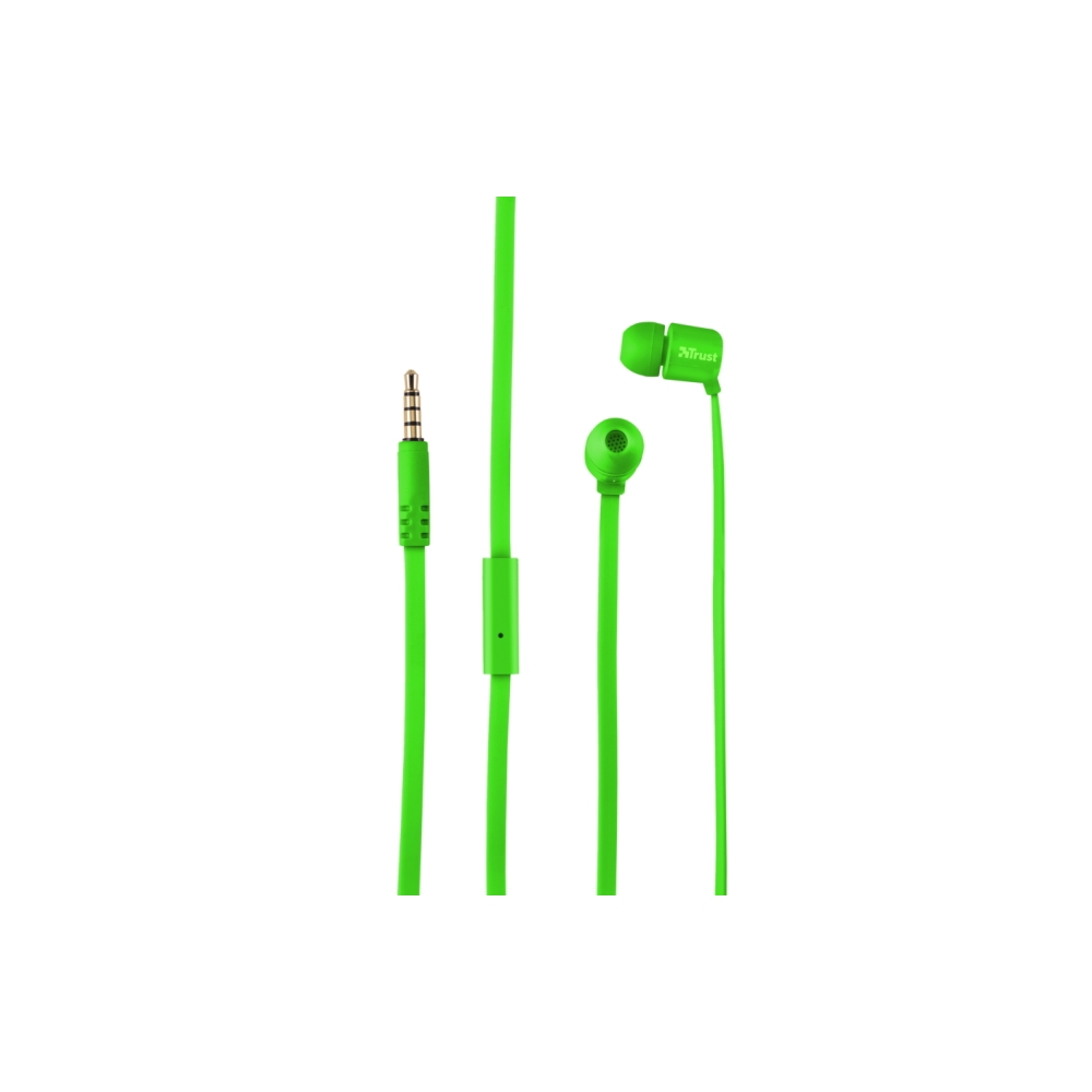 ყურსასმენი TRUST DUGA IN-EAR HEADPHONES - NEON GREEN