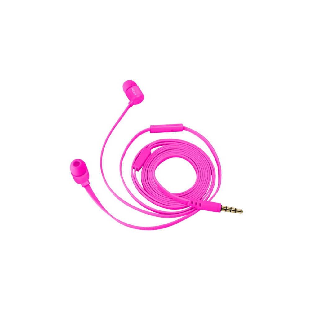 ყურსასმენი  TRUST DUGA IN-EAR HEADPHONES - NEON PINK