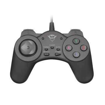 გეიმპადი  TRUST GXT 510 TEBUR GAMEPAD FOR PC / 4 shoulder buttons, 8-way D-pad and 9 programmable buttons / Rubber coating for perfect grip / 1.8m cable length / 