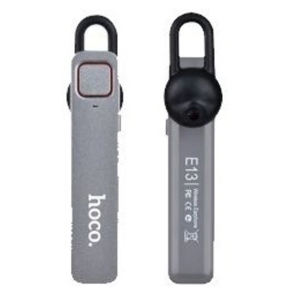 Bluetooth გარნიტურა MOBILE ACCESSORY  HOCO E13 COOL WIRELESS EARPHONE GRAY