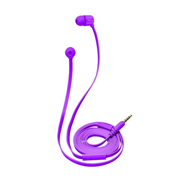 ყურსასმენი TRUST DUGA IN-EAR HEADPHONES - NEON PURPLE