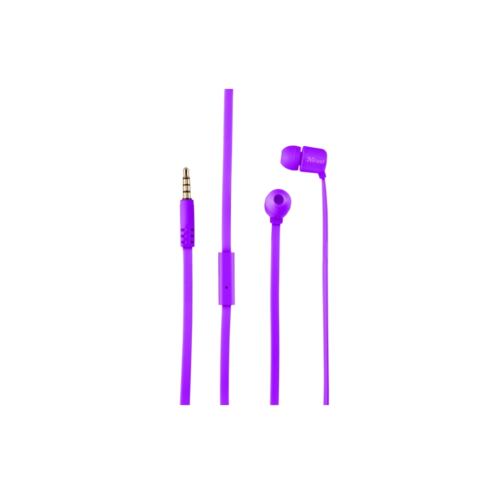 ყურსასმენი TRUST DUGA IN-EAR HEADPHONES - NEON PURPLE