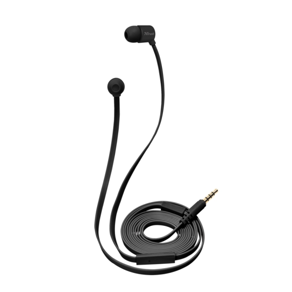 ყურსასმენი  TRUST DUGA IN-EAR HEADPHONES - FULL BLACK