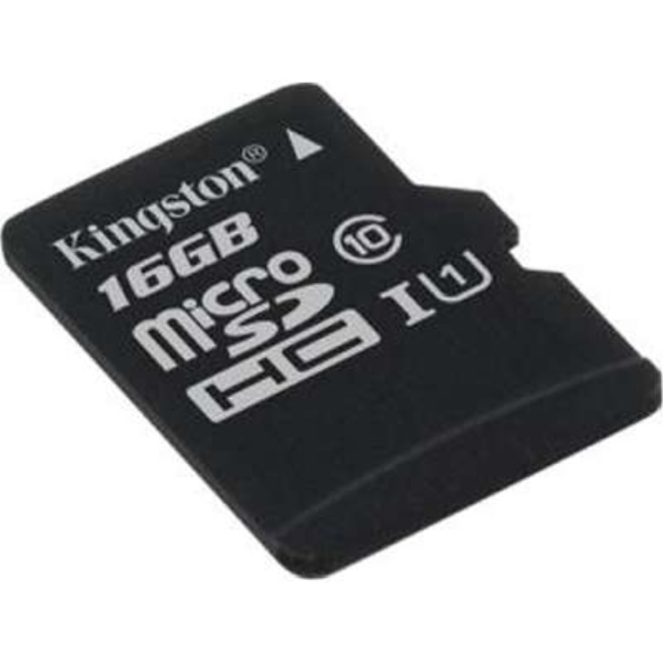 მეხსიერების ბარათი Kingston  16GB SD   SDC10G216GB  (MICRO+ADAPTER) CLASS10