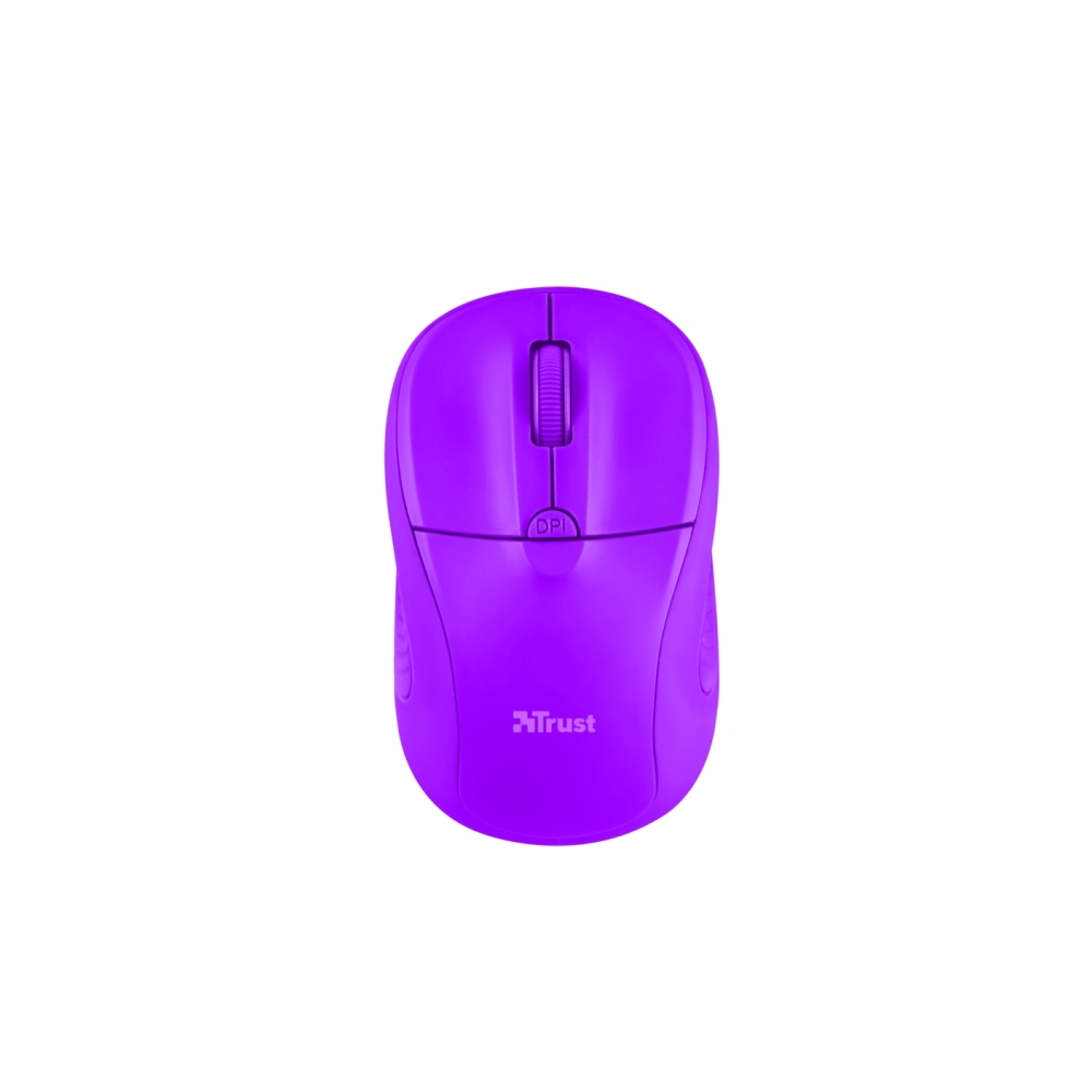 მაუსი  TRUST PRIMO WIRELESS MOUSE Speed select button 1000-1600 DPI- NEON PURPLE