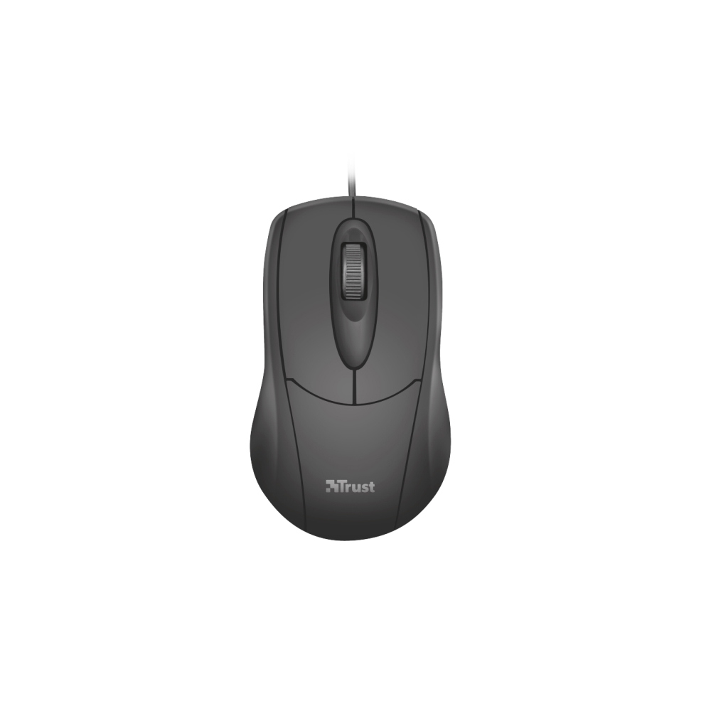 მაუსი TRUST ZIVA OPTICAL MOUSE 1000 dpi optical sensor, -Black/Grey