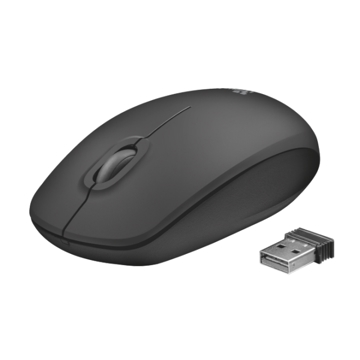 მაუსი  TRUST ZIVA WIRELESS OPTICAL MOUSE , On/off power switch , - Black/Grey