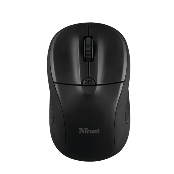 მაუსი  TRUST PRIMO WIRELESS MOUSE Speed select button 1000-1600 DPI- MATTE BLACK