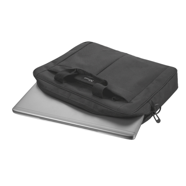 ნოუთბუქის ჩანთა TRUST PRIMO CARRY BAG FOR 17.3" LAPTOPS / Large main compartment (420 x 325 mm) to fit most laptops with screens up to 17.3" - Black