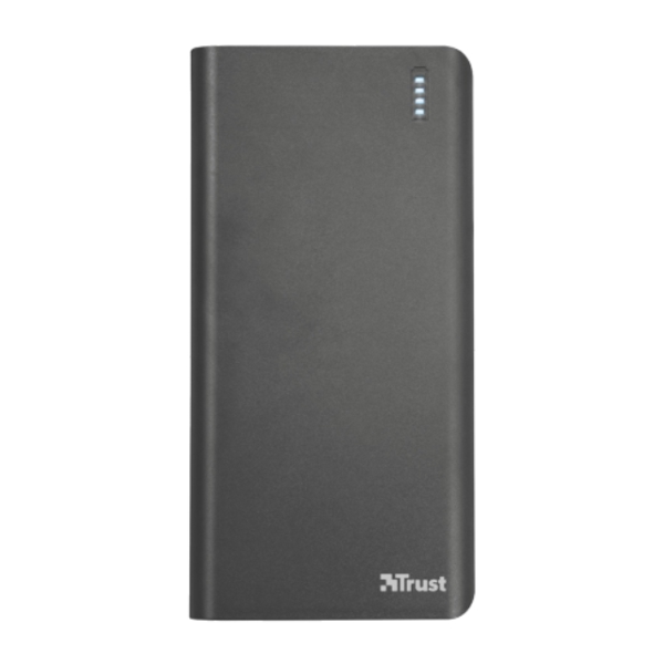 პორტატული დამტენი  TRUST PRIMO POWERBANK 20000MAH -2 USB ports with 12W/2.4A and auto-detection function to charge 2 devices at maximum speed - Black/Grey