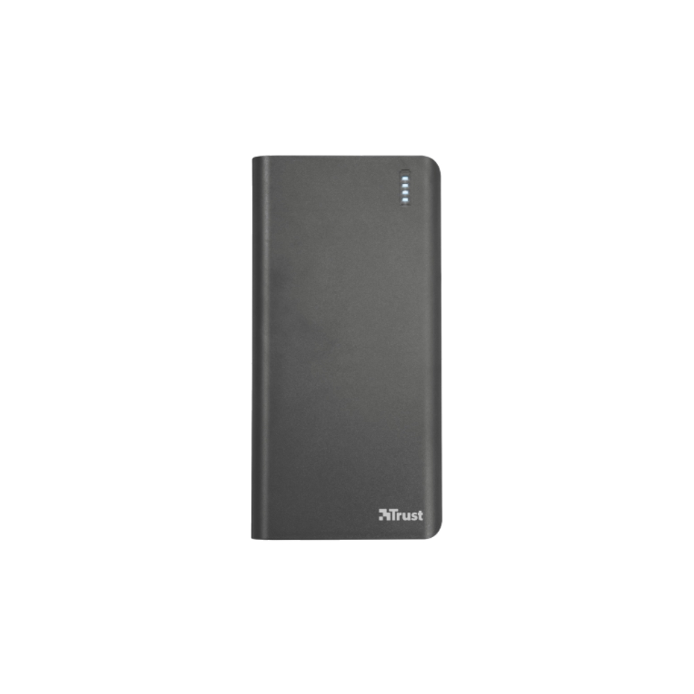 პორტატული დამტენი  TRUST PRIMO POWERBANK 20000MAH -2 USB ports with 12W/2.4A and auto-detection function to charge 2 devices at maximum speed - Black/Grey