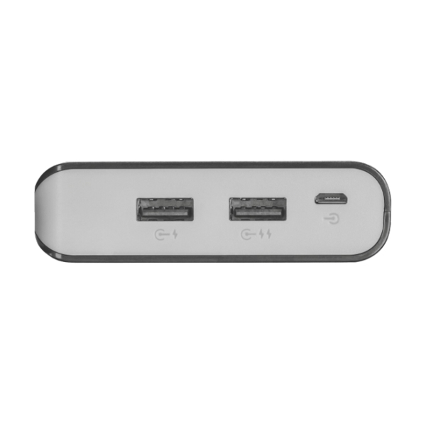 პორტატული დამტენი  TRUST PRIMO POWERBANK 20000MAH -2 USB ports with 12W/2.4A and auto-detection function to charge 2 devices at maximum speed - Black/Grey