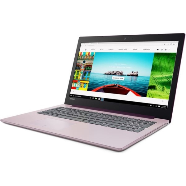 ნოუთბუქი IDEAPAD IDEAPAD 320-15IAP  15.6"  HD  CEL- N4200  4GB, 500GB,FREE-DOS, INTEGRATED, PLUM PURPLE