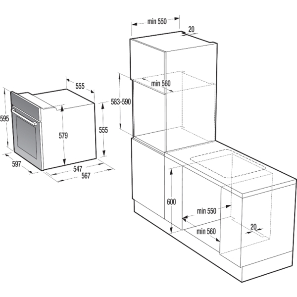 ელექტრო ღუმელი - GORENJE - BO635E11XK2