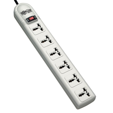 დამაგრძელებელი 230V / 50/60Hz, Universal outlets & CEE 7/7 plug. 6 outlets, 2 meter cord.