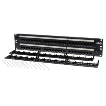 საკომუნიკაციო პანელი Cat6 Patch Panel 568B - 110 Punchdown to RJ45 Female - 48 Port.